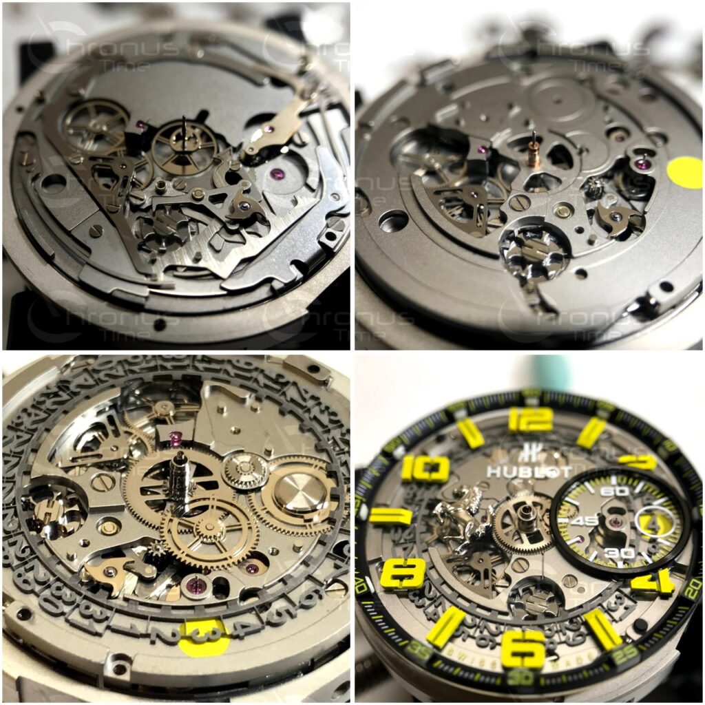 Репасаж Hublot Big Bang Unico Ferrari Yellow Carbon Обслуговування годинників Hublot Big Bang Unico Ferrari Yellow Carbon